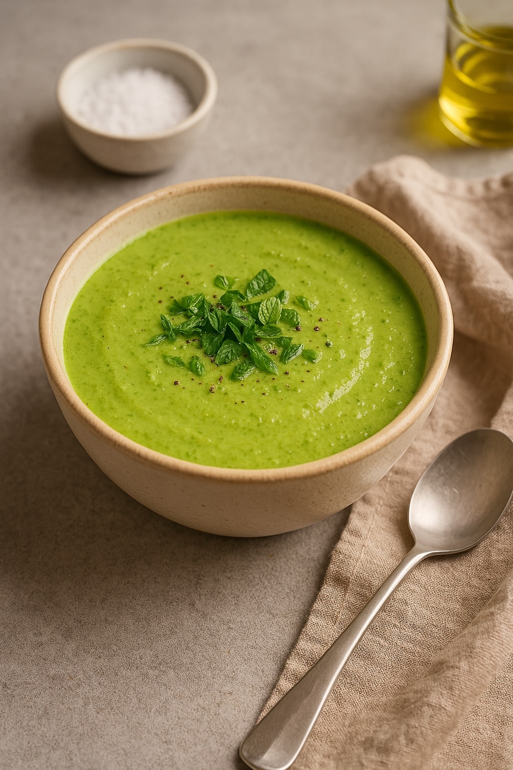 Blitzschnelle Erbsen-Kokos-Suppe